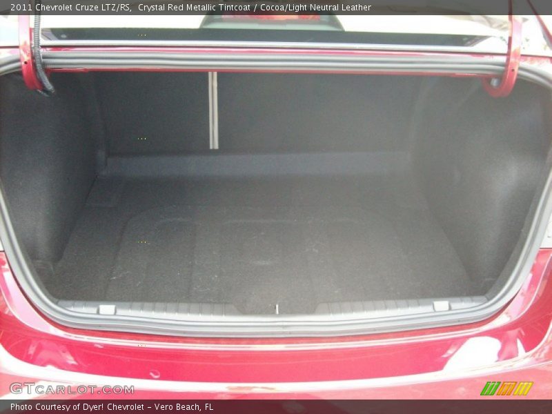 Crystal Red Metallic Tintcoat / Cocoa/Light Neutral Leather 2011 Chevrolet Cruze LTZ/RS