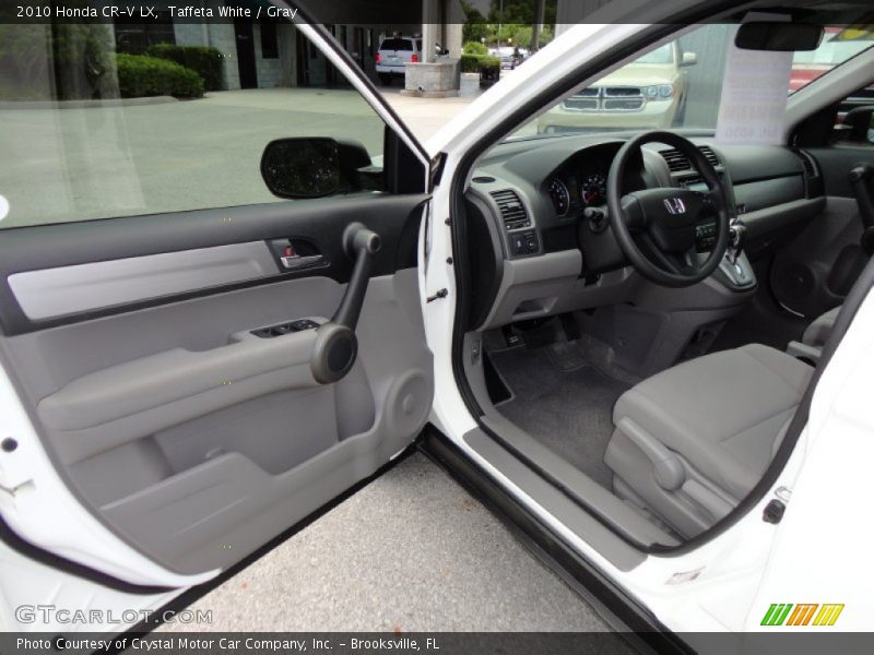 Taffeta White / Gray 2010 Honda CR-V LX
