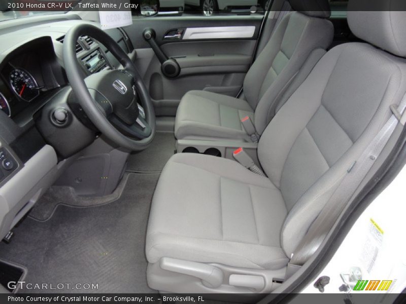 Taffeta White / Gray 2010 Honda CR-V LX
