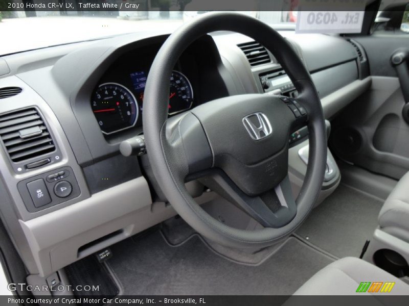 Taffeta White / Gray 2010 Honda CR-V LX
