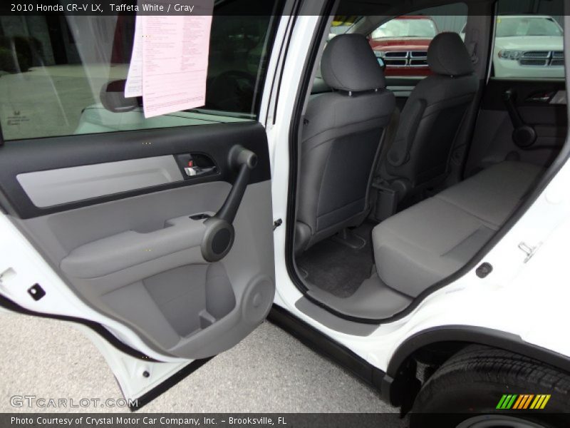 Taffeta White / Gray 2010 Honda CR-V LX