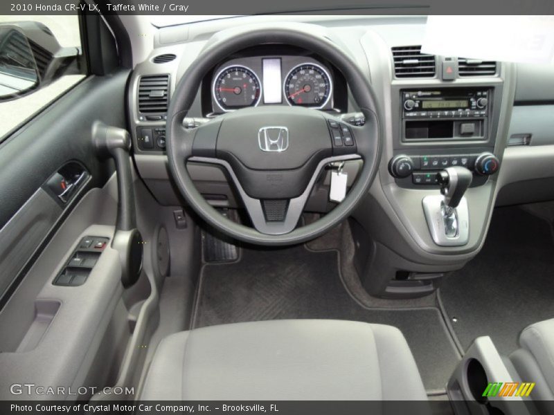 Taffeta White / Gray 2010 Honda CR-V LX