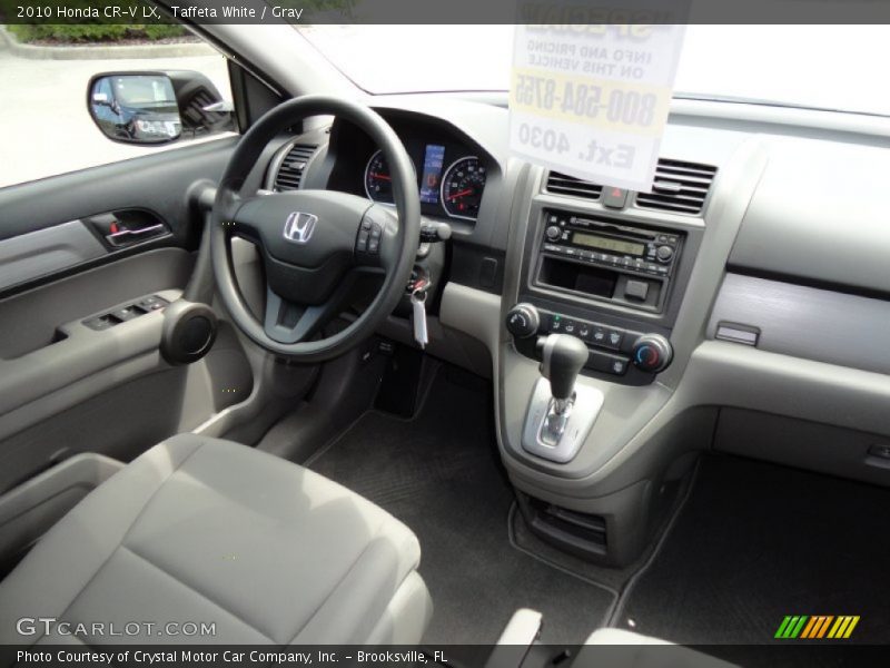 Taffeta White / Gray 2010 Honda CR-V LX
