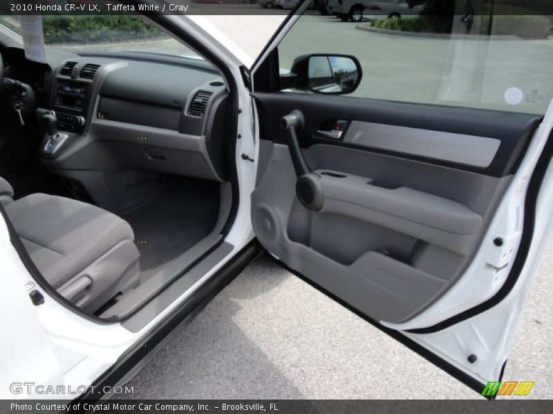 Taffeta White / Gray 2010 Honda CR-V LX