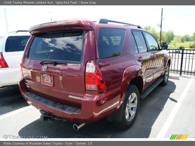 Salsa Red Pearl / Stone Gray 2008 Toyota 4Runner Limited 4x4