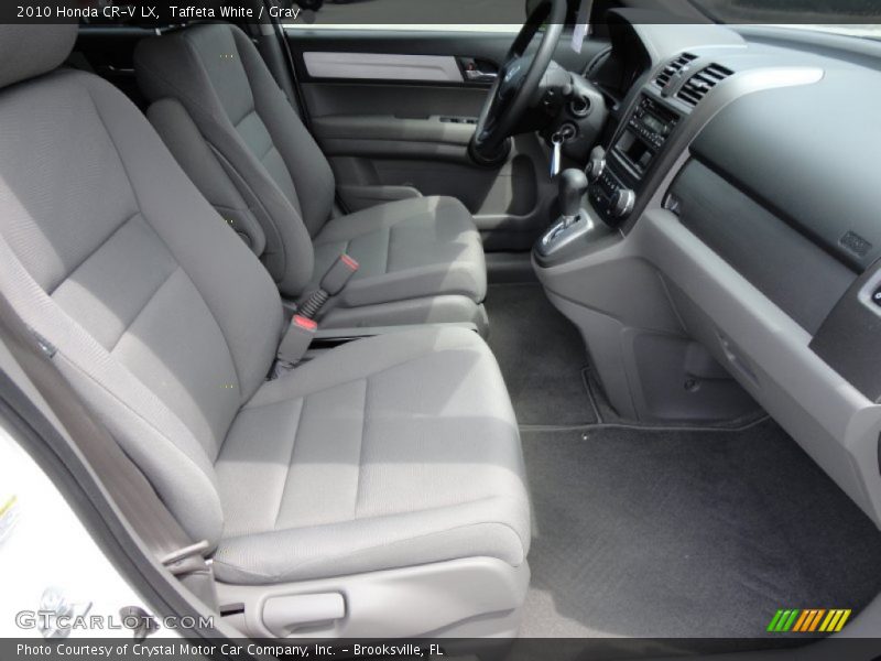 Taffeta White / Gray 2010 Honda CR-V LX