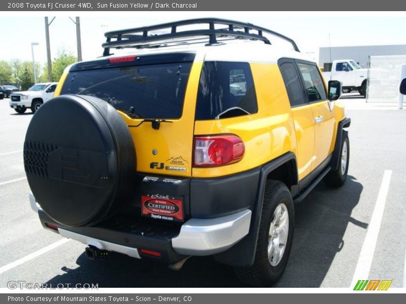 Sun Fusion Yellow / Dark Charcoal 2008 Toyota FJ Cruiser 4WD