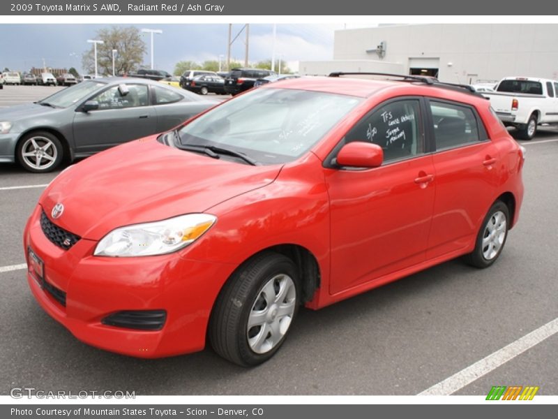 Radiant Red / Ash Gray 2009 Toyota Matrix S AWD