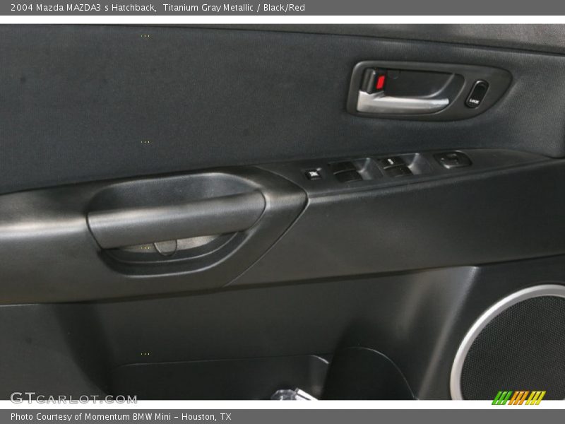 Titanium Gray Metallic / Black/Red 2004 Mazda MAZDA3 s Hatchback