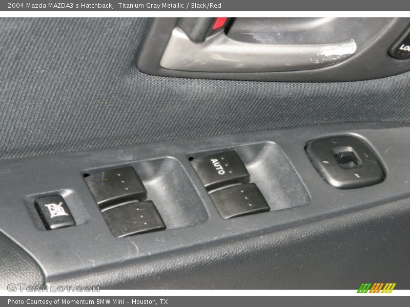 Titanium Gray Metallic / Black/Red 2004 Mazda MAZDA3 s Hatchback
