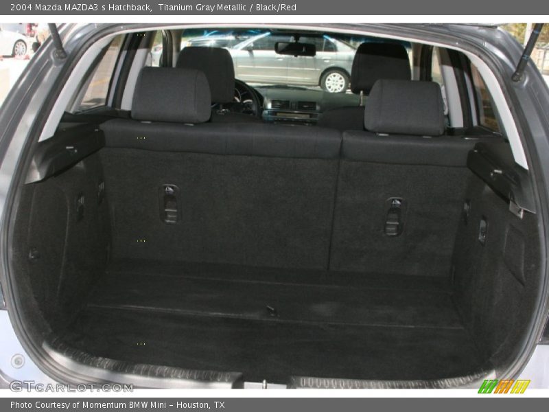 Titanium Gray Metallic / Black/Red 2004 Mazda MAZDA3 s Hatchback