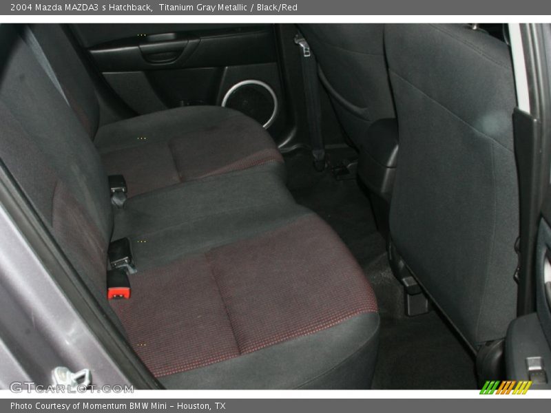 Titanium Gray Metallic / Black/Red 2004 Mazda MAZDA3 s Hatchback