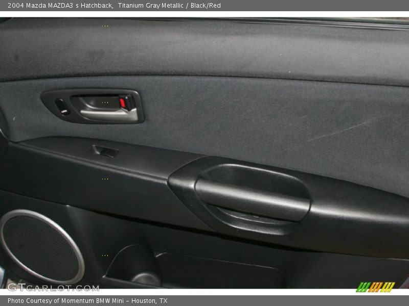 Titanium Gray Metallic / Black/Red 2004 Mazda MAZDA3 s Hatchback