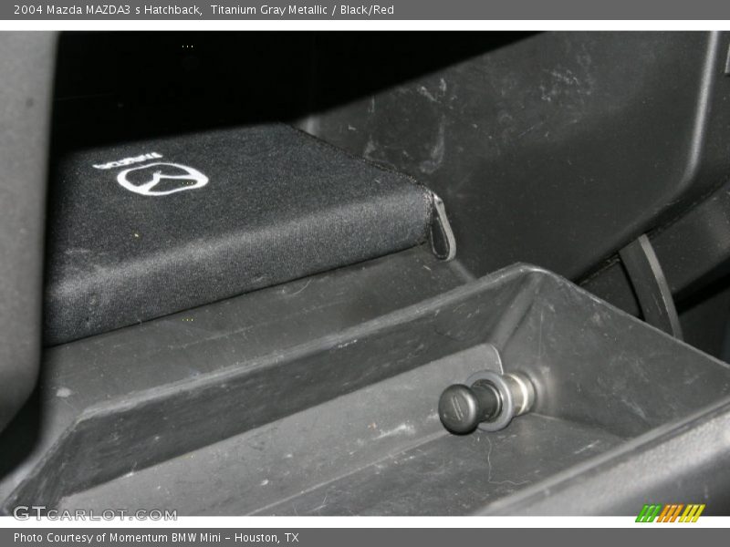 Titanium Gray Metallic / Black/Red 2004 Mazda MAZDA3 s Hatchback
