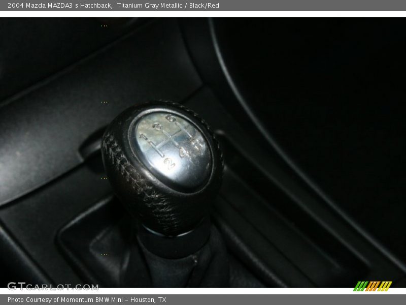 Titanium Gray Metallic / Black/Red 2004 Mazda MAZDA3 s Hatchback
