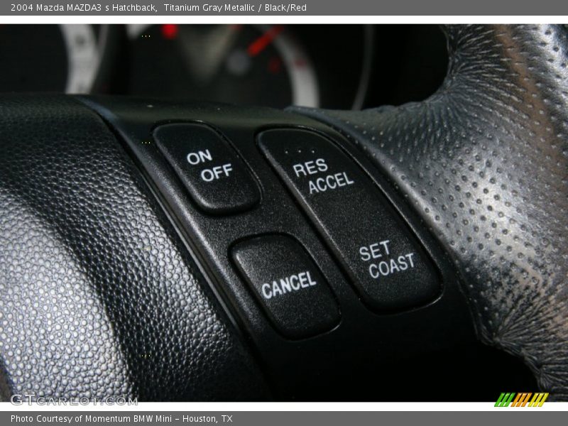 Titanium Gray Metallic / Black/Red 2004 Mazda MAZDA3 s Hatchback