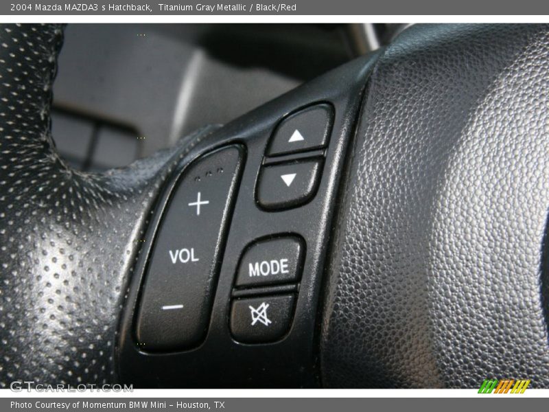 Titanium Gray Metallic / Black/Red 2004 Mazda MAZDA3 s Hatchback