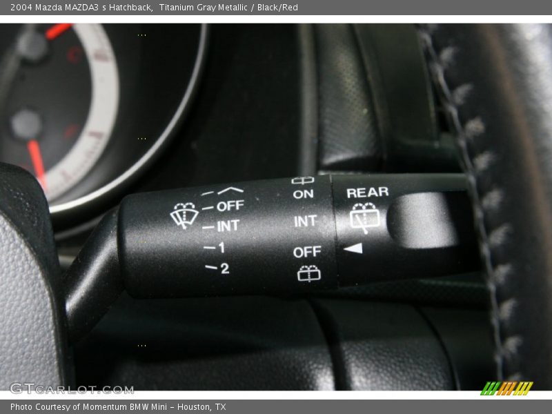 Titanium Gray Metallic / Black/Red 2004 Mazda MAZDA3 s Hatchback