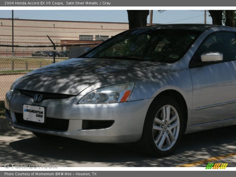 Satin Silver Metallic / Gray 2004 Honda Accord EX V6 Coupe