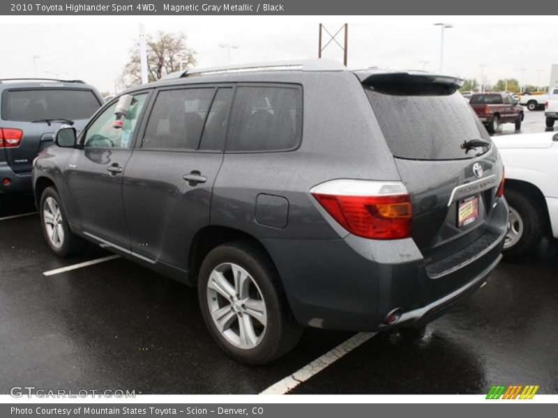 Magnetic Gray Metallic / Black 2010 Toyota Highlander Sport 4WD
