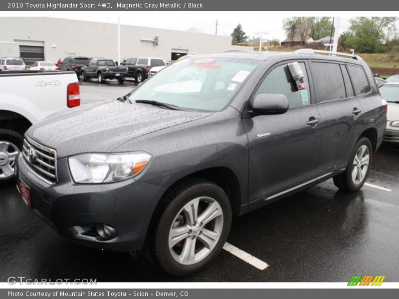 Magnetic Gray Metallic / Black 2010 Toyota Highlander Sport 4WD