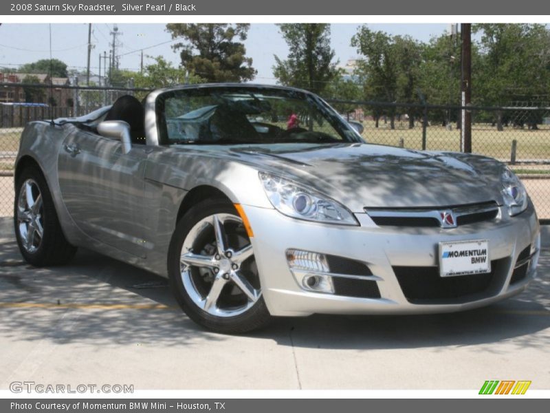 Silver Pearl / Black 2008 Saturn Sky Roadster
