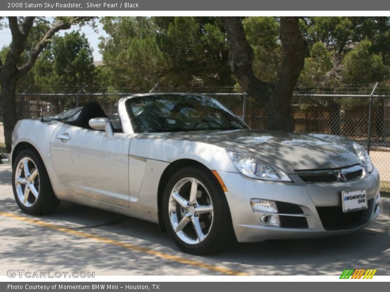 Silver Pearl / Black 2008 Saturn Sky Roadster