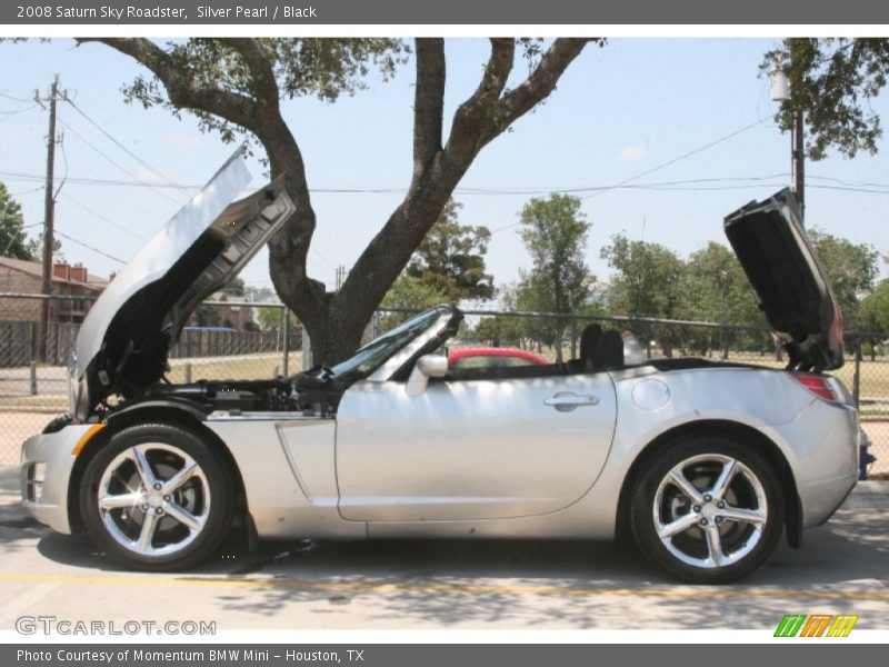 Silver Pearl / Black 2008 Saturn Sky Roadster