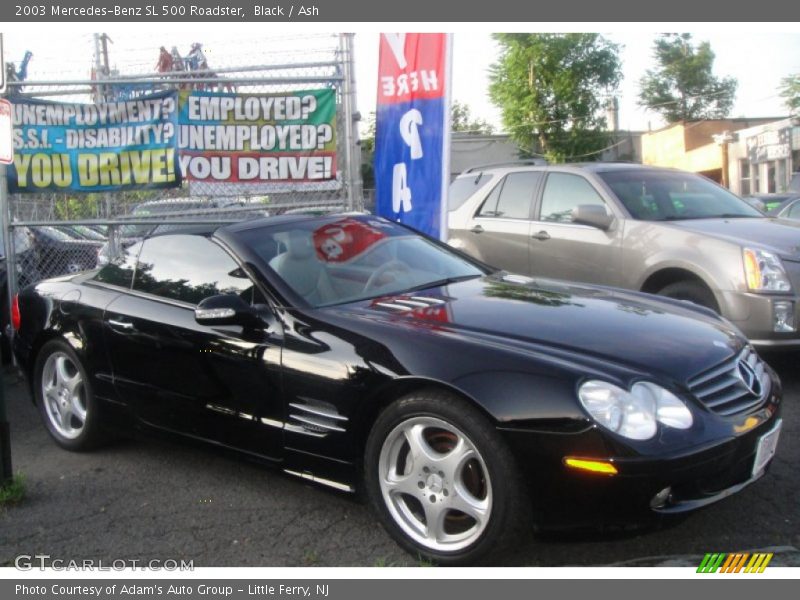 Black / Ash 2003 Mercedes-Benz SL 500 Roadster