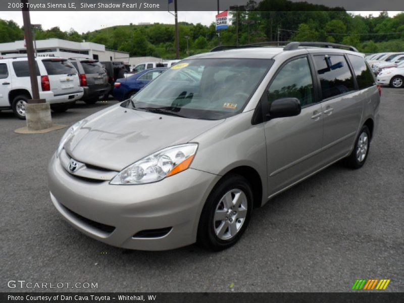 Silver Shadow Pearl / Stone 2008 Toyota Sienna LE