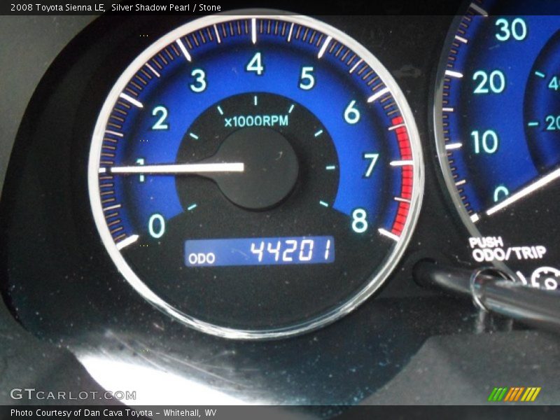 Silver Shadow Pearl / Stone 2008 Toyota Sienna LE