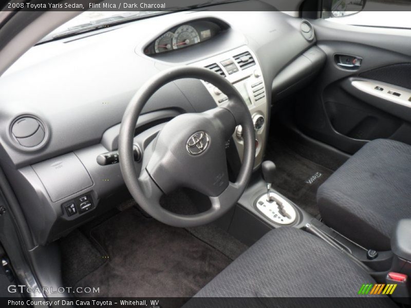  2008 Yaris Sedan Dark Charcoal Interior
