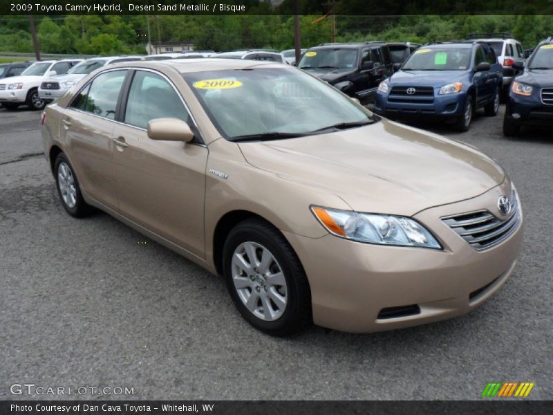 Desert Sand Metallic / Bisque 2009 Toyota Camry Hybrid