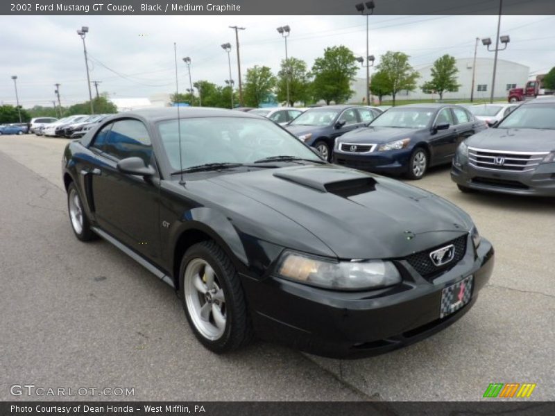 Black / Medium Graphite 2002 Ford Mustang GT Coupe