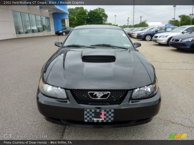 Black / Medium Graphite 2002 Ford Mustang GT Coupe