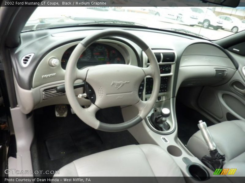Black / Medium Graphite 2002 Ford Mustang GT Coupe