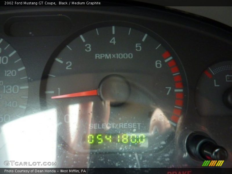 Black / Medium Graphite 2002 Ford Mustang GT Coupe