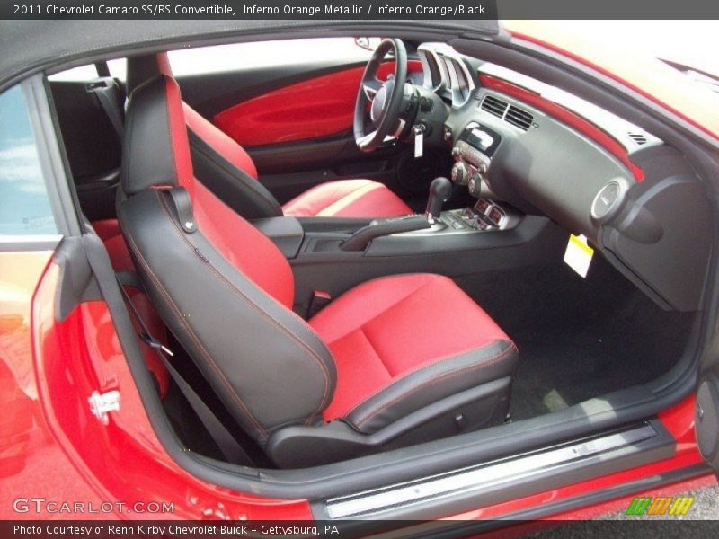  2011 Camaro SS/RS Convertible Inferno Orange/Black Interior