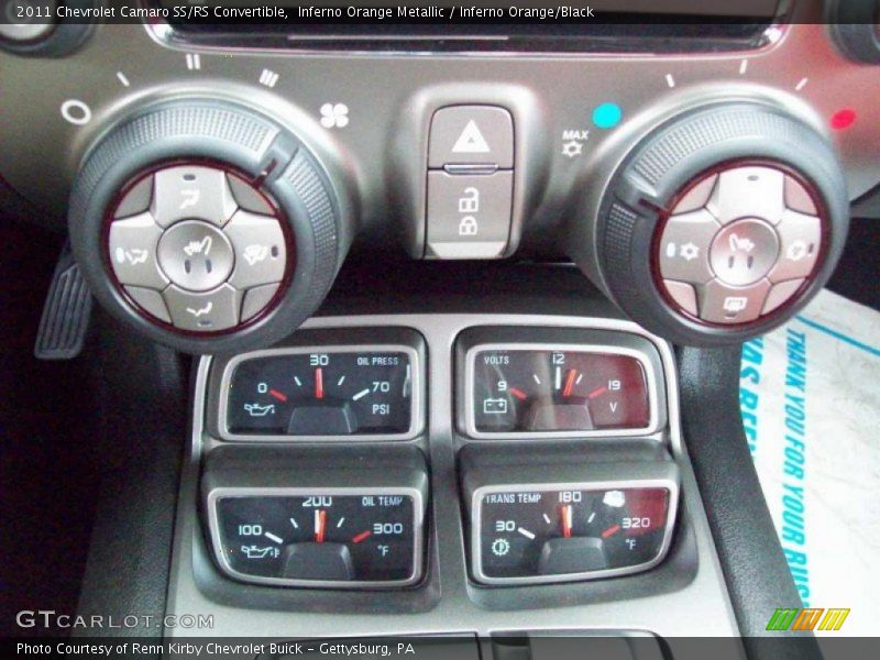 Controls of 2011 Camaro SS/RS Convertible