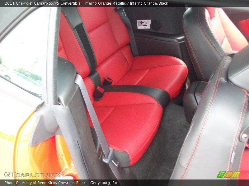 Inferno Orange Metallic / Inferno Orange/Black 2011 Chevrolet Camaro SS/RS Convertible