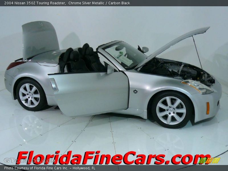 Chrome Silver Metallic / Carbon Black 2004 Nissan 350Z Touring Roadster