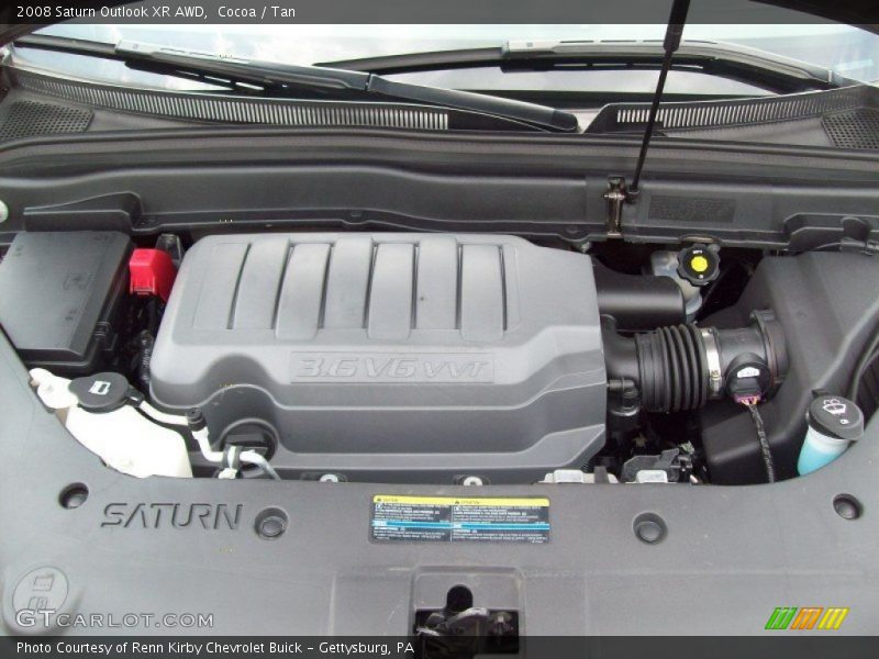  2008 Outlook XR AWD Engine - 3.6 Liter DOHC 24-Valve VVT V6