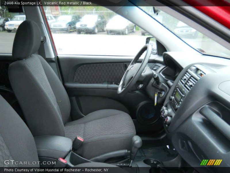 Volcanic Red Metallic / Black 2008 Kia Sportage LX