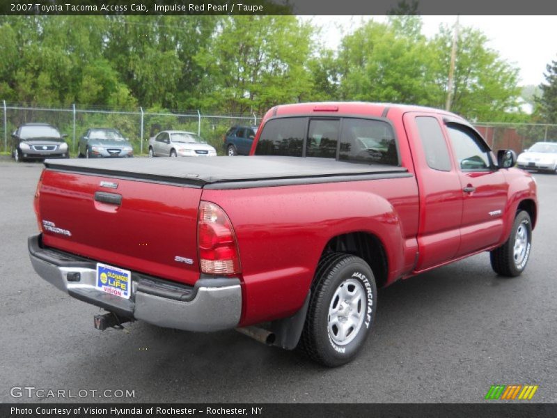 Impulse Red Pearl / Taupe 2007 Toyota Tacoma Access Cab