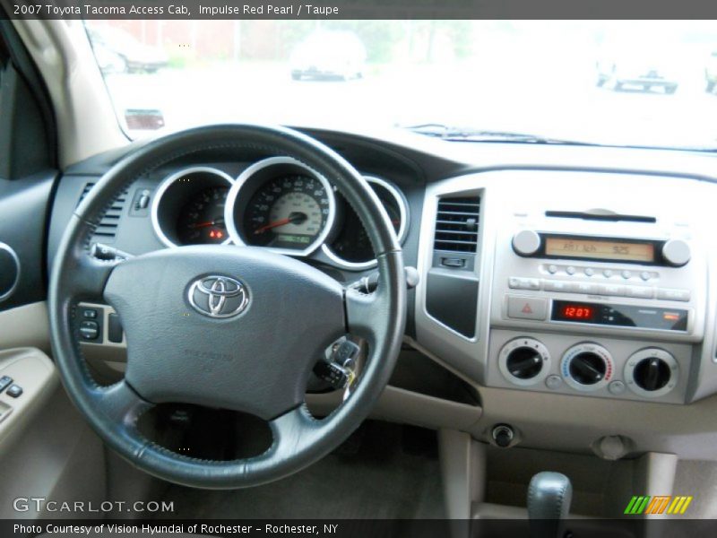 Impulse Red Pearl / Taupe 2007 Toyota Tacoma Access Cab