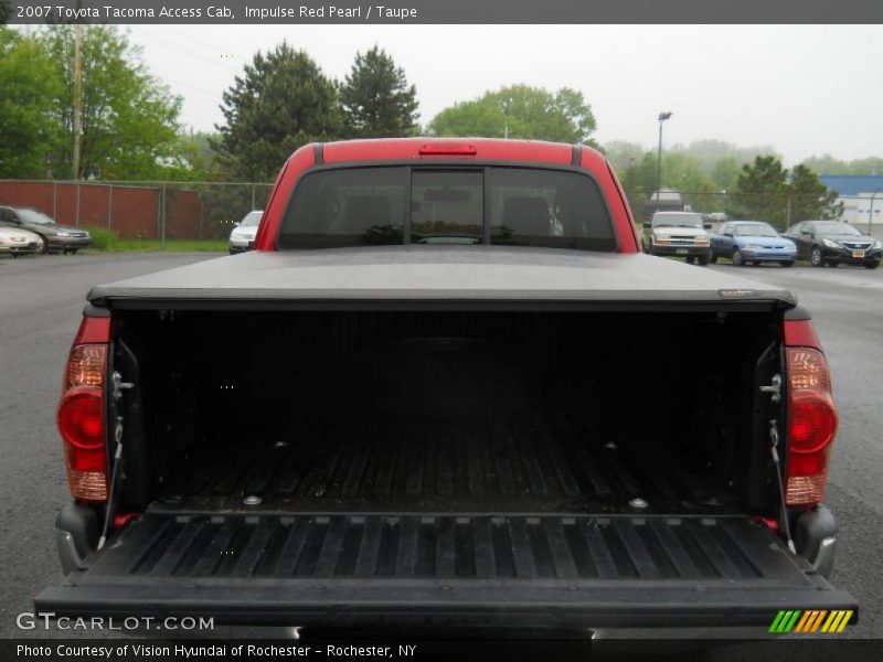 Impulse Red Pearl / Taupe 2007 Toyota Tacoma Access Cab