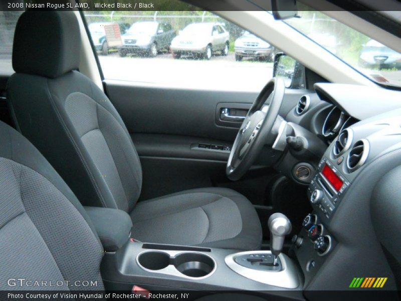 Wicked Black / Black 2008 Nissan Rogue SL AWD