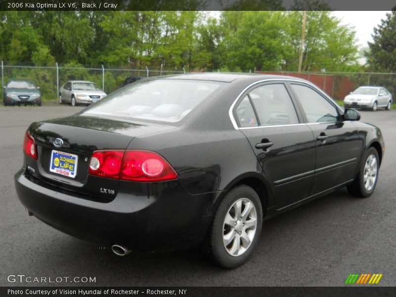 Black / Gray 2006 Kia Optima LX V6