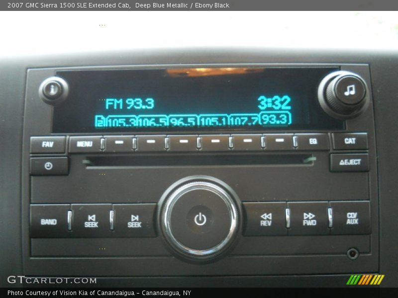 Deep Blue Metallic / Ebony Black 2007 GMC Sierra 1500 SLE Extended Cab