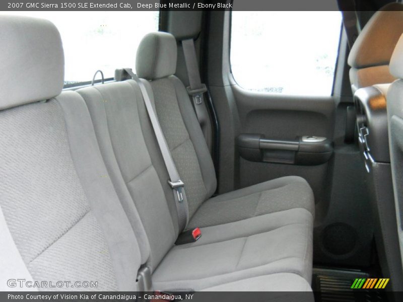 Deep Blue Metallic / Ebony Black 2007 GMC Sierra 1500 SLE Extended Cab